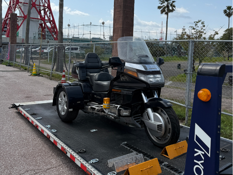 大型トライクを離島の長崎県五島市へ搬送